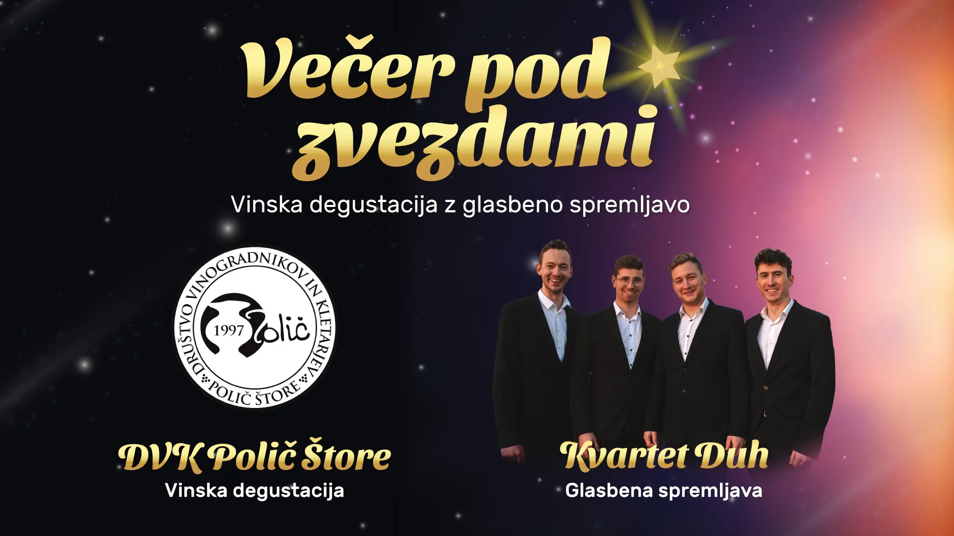 Večer pod zvezdami / Prestavljeno na 1. 10. 2026